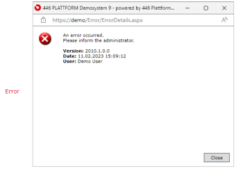 446 error handling user