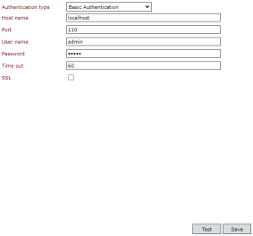 446 mail account pop3 basic auth