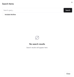 Workflow Designer Webinterface Items