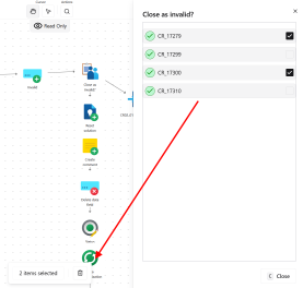 Workflow Designer Webinterface Items