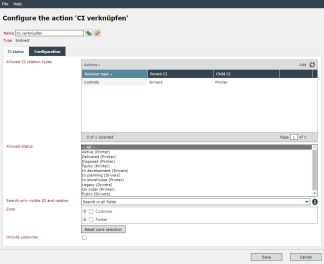 link ci config tab