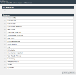 dynamic fields order