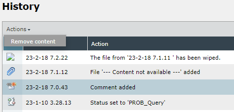 446 history remove content